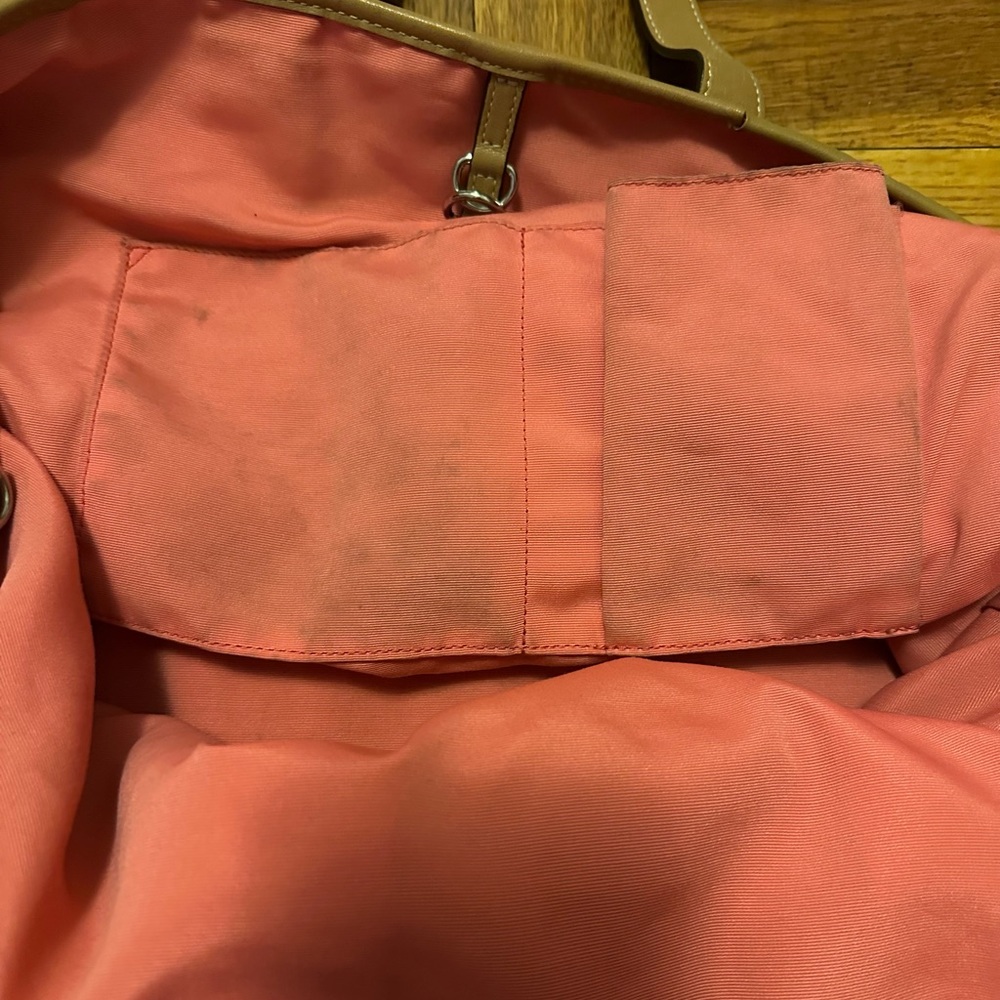 Tan Leather Coach Tote Bag - Picture 8 of 9